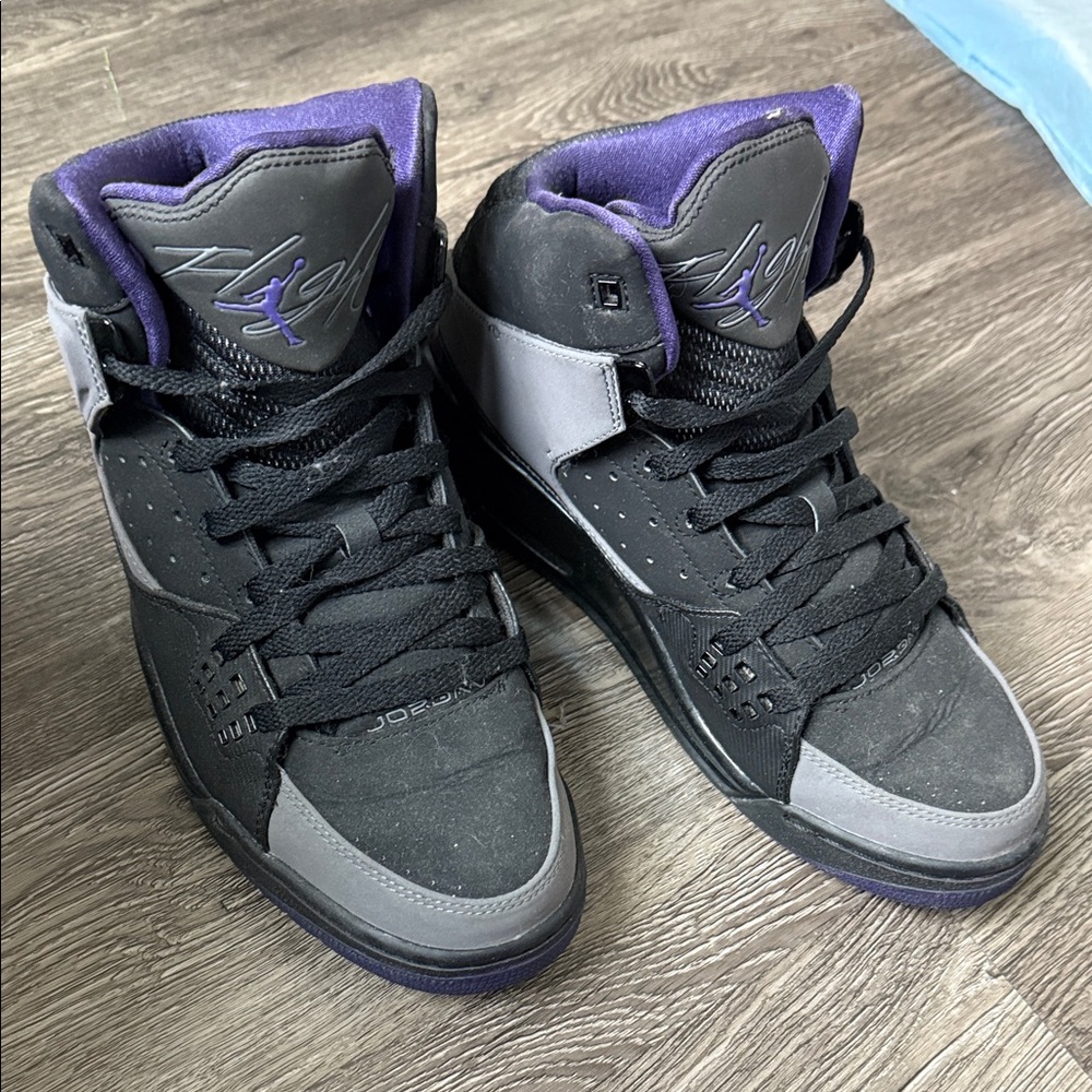 Jordan  Black and Purple Women's Sneakers